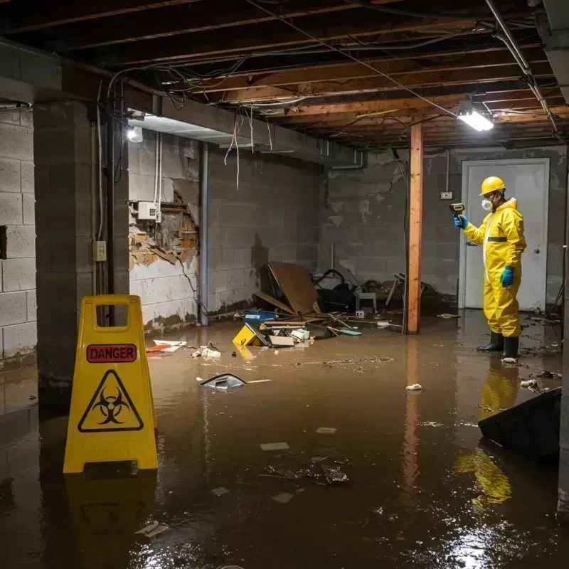 Flooded Basement Electrical Hazard in Air Force Academy, CO Property